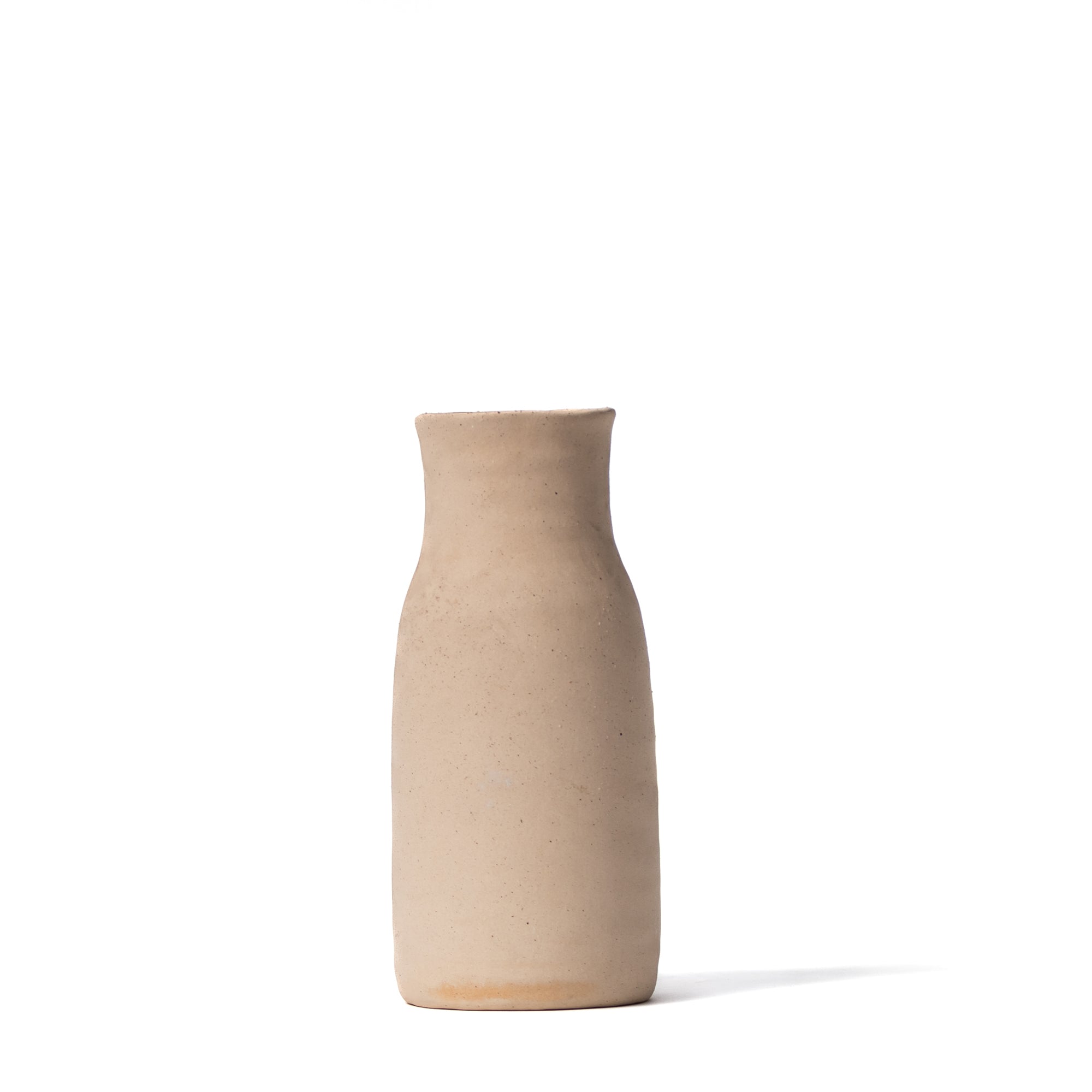 ACCESORIO CERAMICO LECHERO PORCELANA OPACA NATURAL / 13D X 25H CM