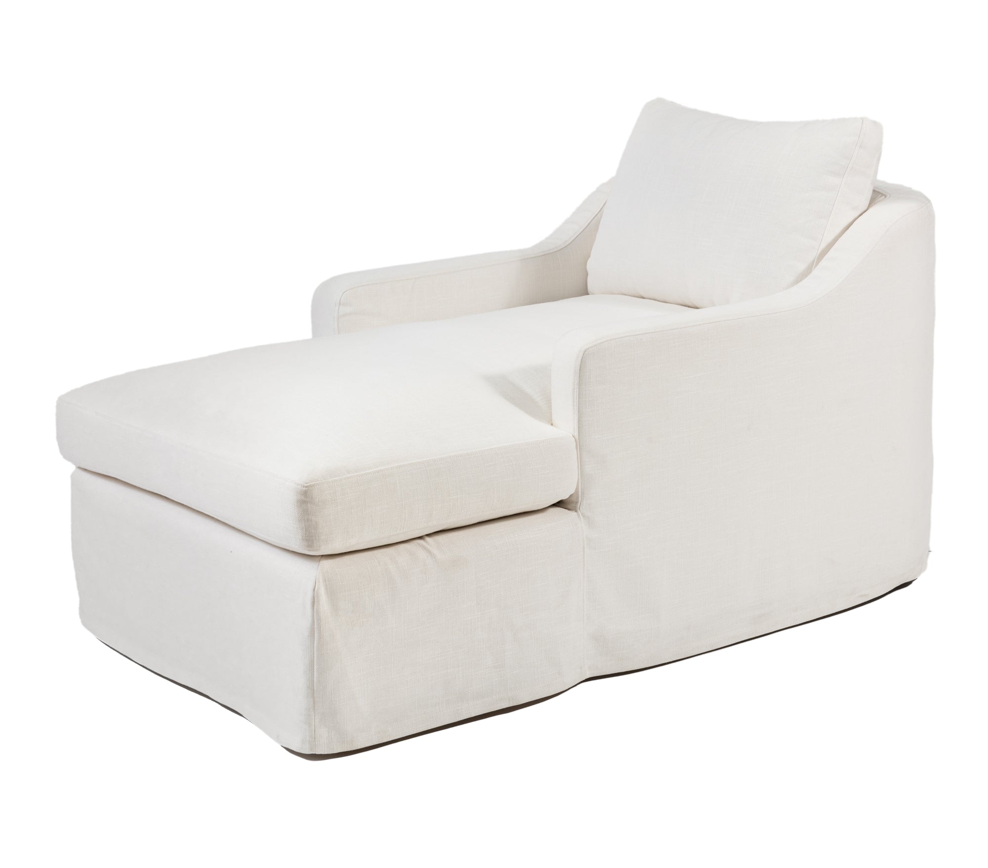 CHAISE LONGUE | DIANA Lino viscosa blanco
