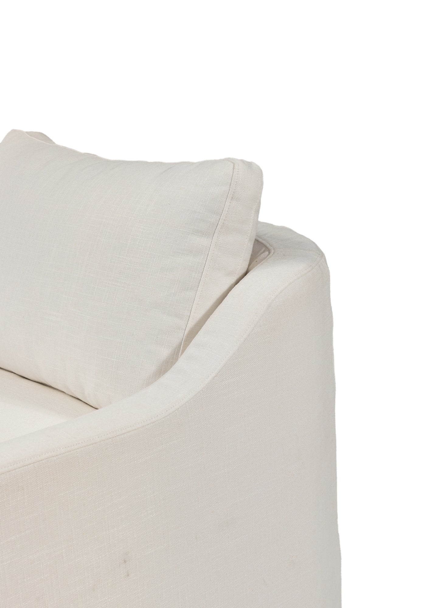 CHAISE LONGUE | DIANA Lino viscosa blanco