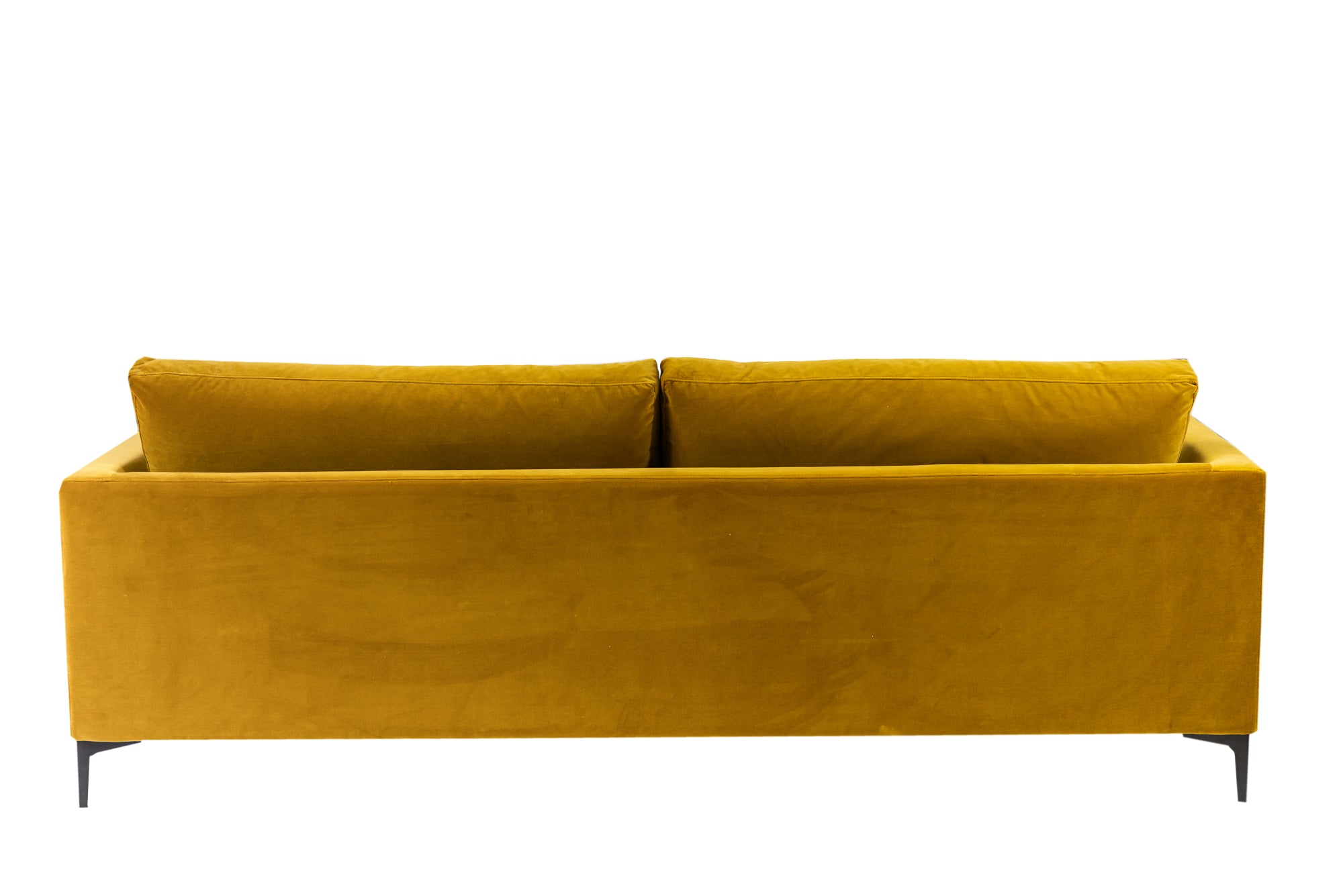SOFÁ | MARK 243 CM TAPIZADO EN TERCIOPELO OCRE