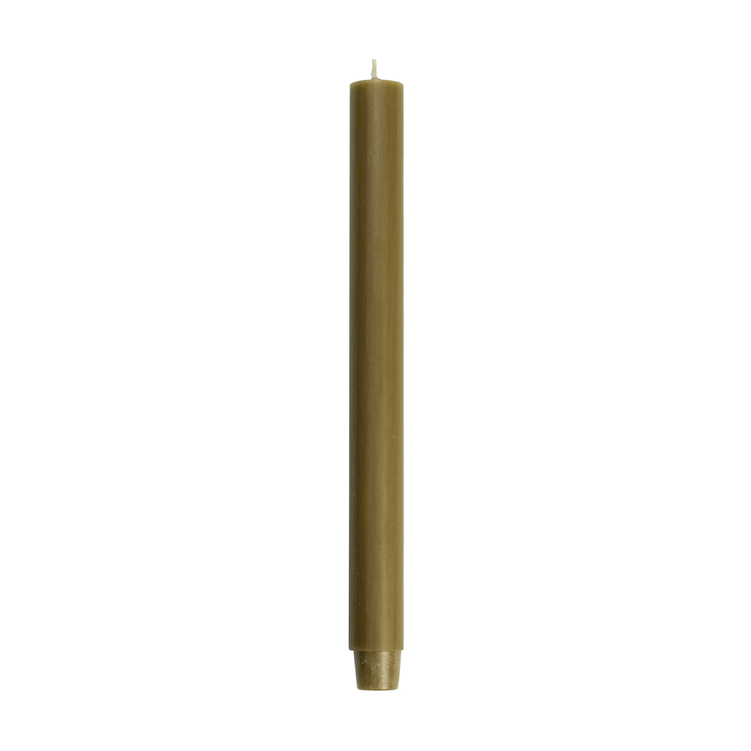 Vela candelabro color Muskaat de 2.6D x 30H CM, 30 horas de duración, perfecta para decoraciones cálidas y acogedoras.