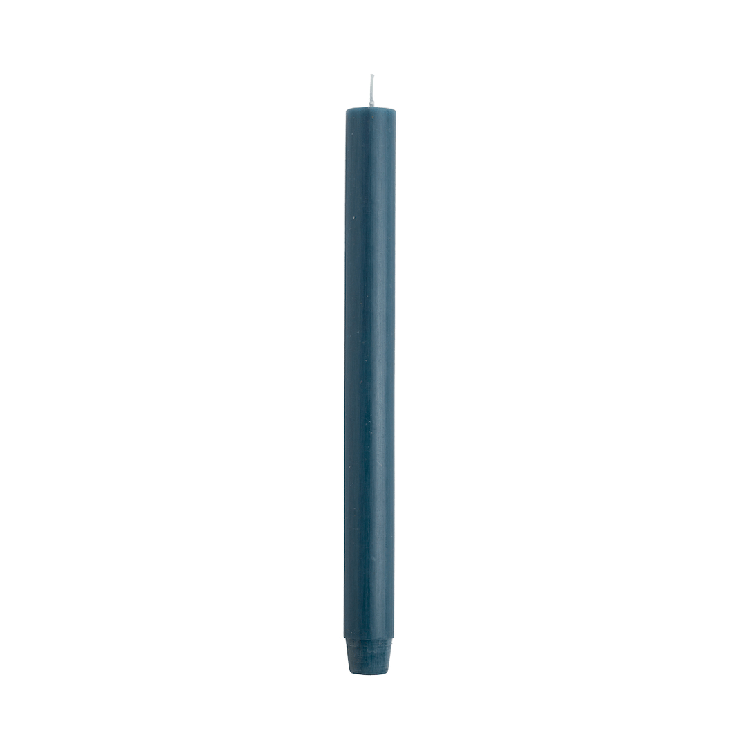Vela candelabro color Petróleo de 2.6D x 30H CM, 30 horas de duración, ideal para eventos elegantes.
