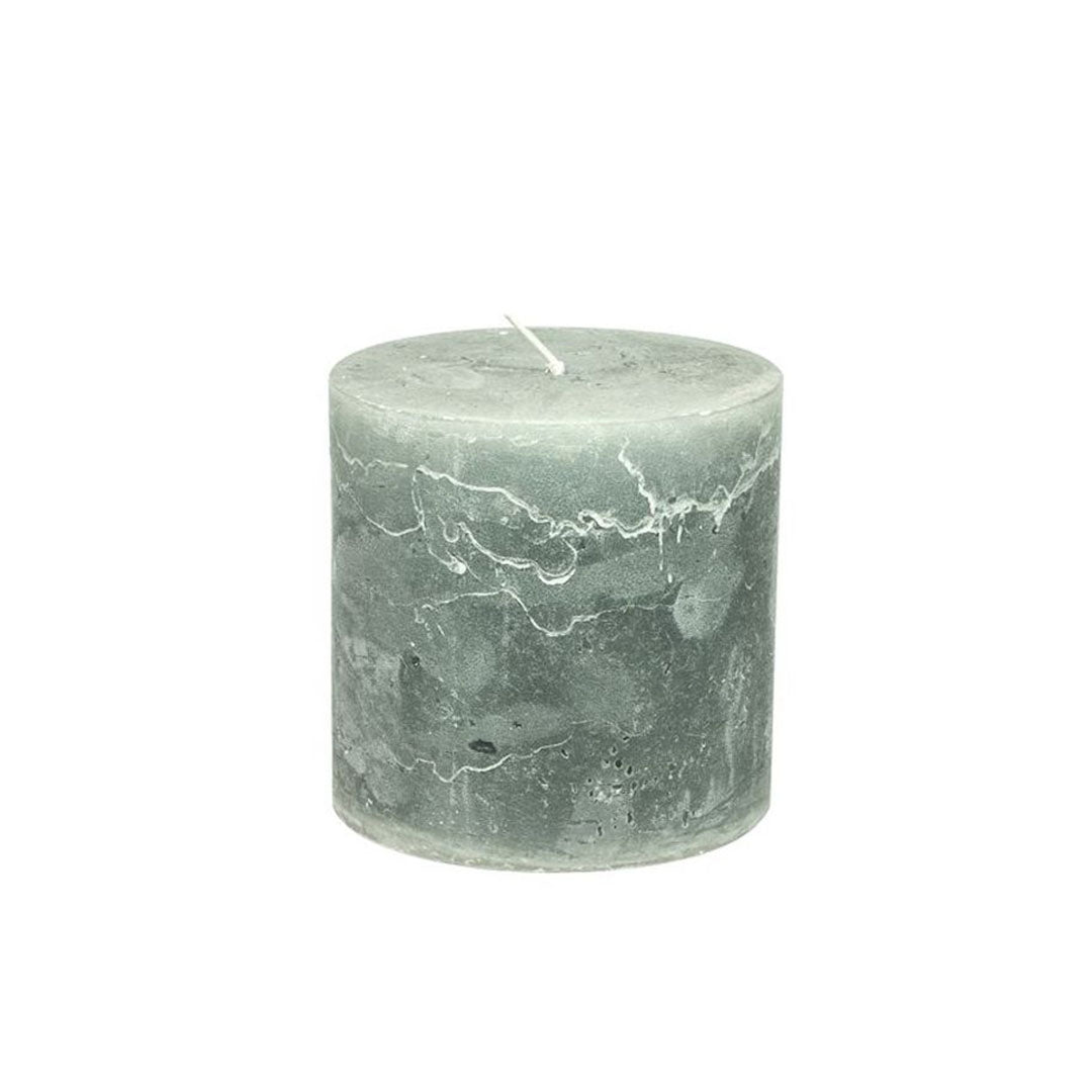 Vela cilíndrica color Steel Grey de 10 cm de diámetro x 10 cm de altura, con duración de 70 horas.