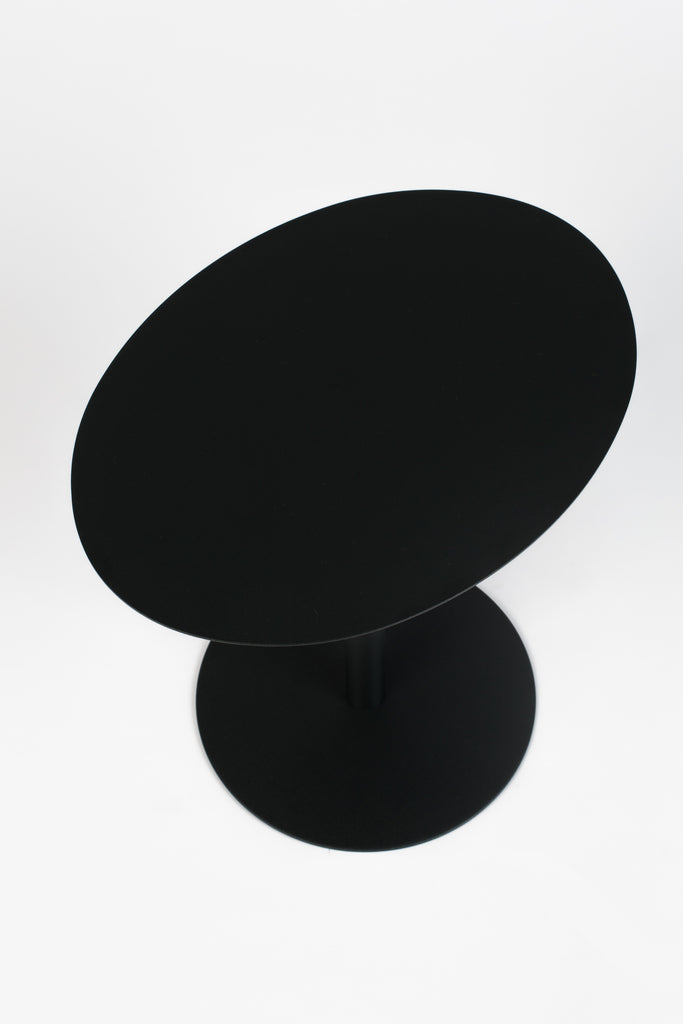 MESA LATERAL | Snow Black Oval