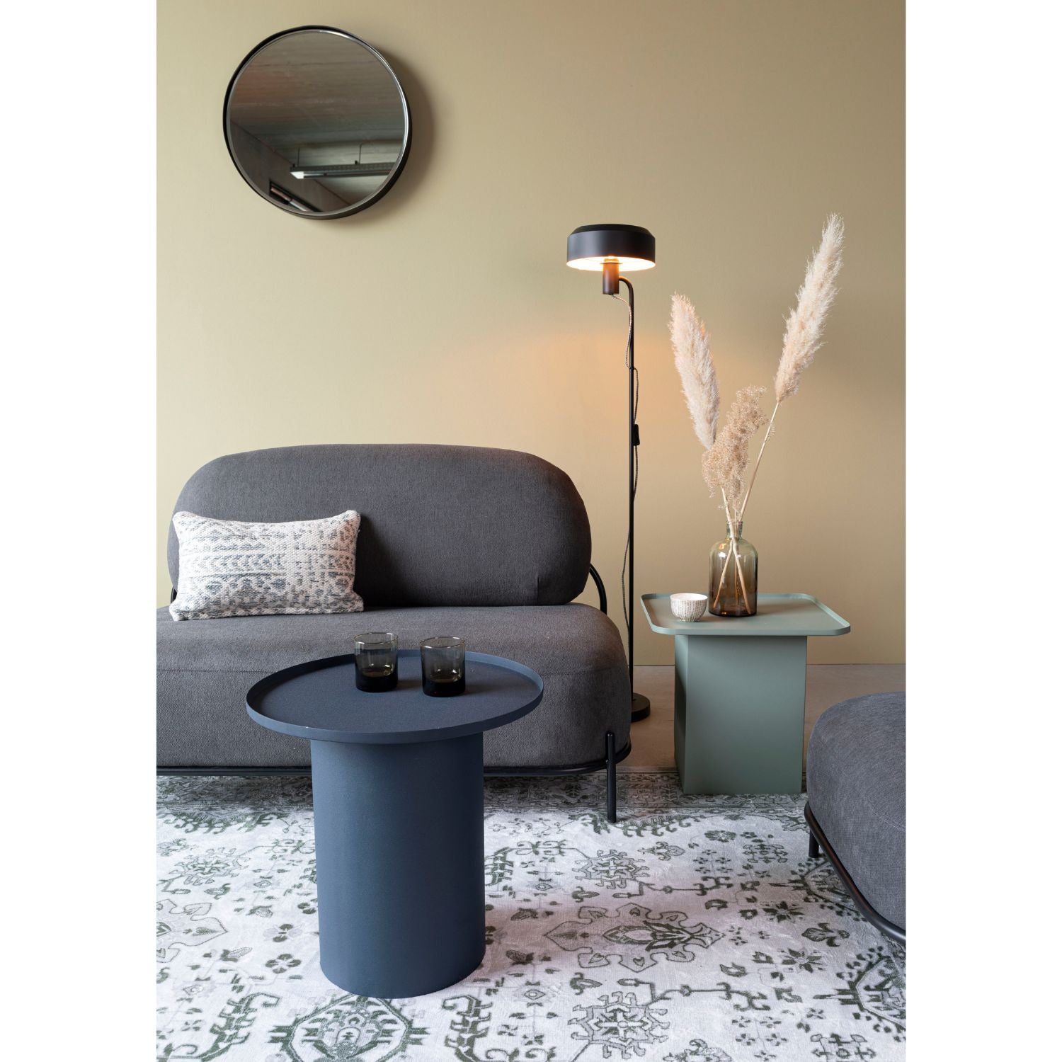 MESA LATERAL | Side Table Sverre Round Blue