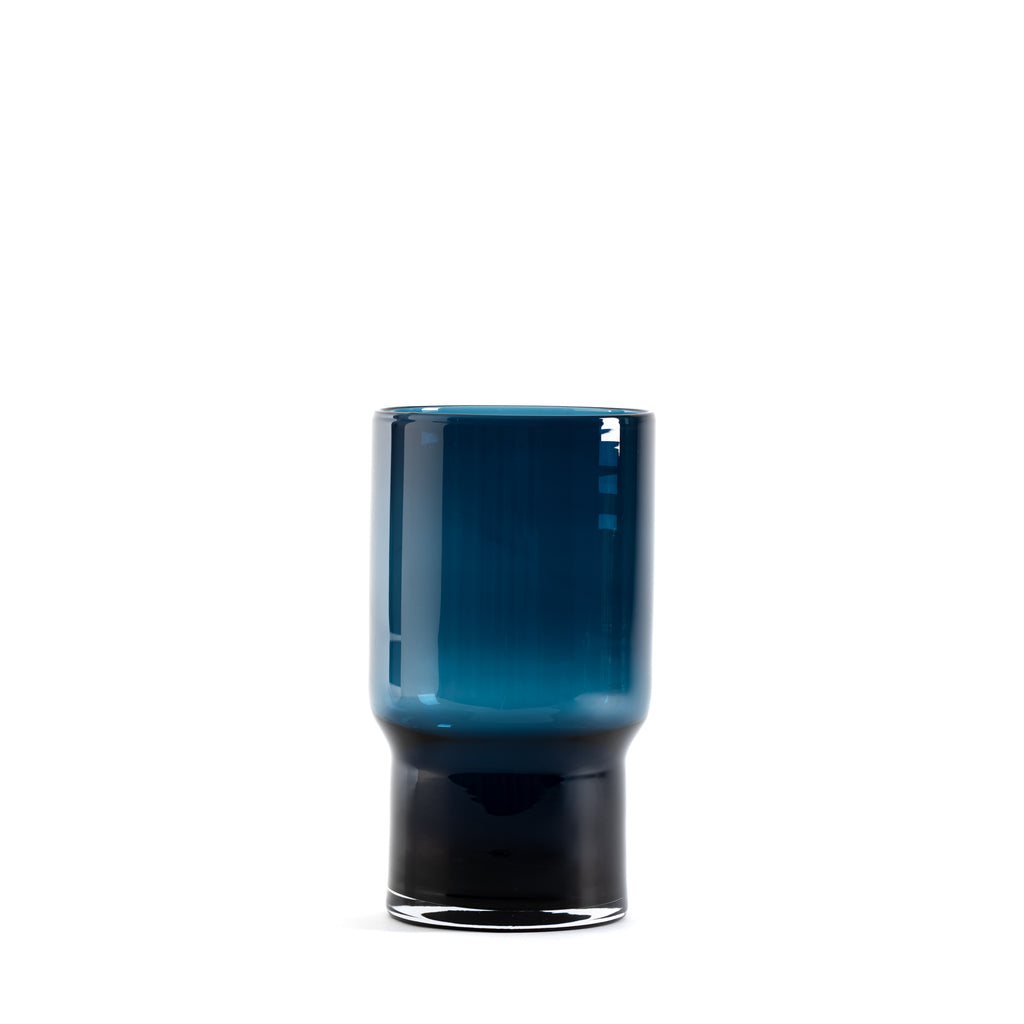 VIDRIO | Florero copón azul